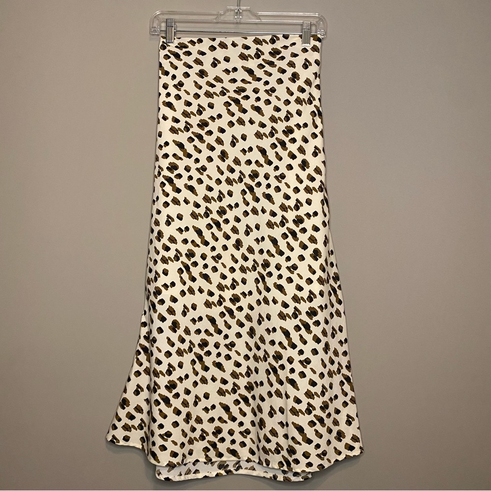 Wishlist Animal Print Midi Skirt